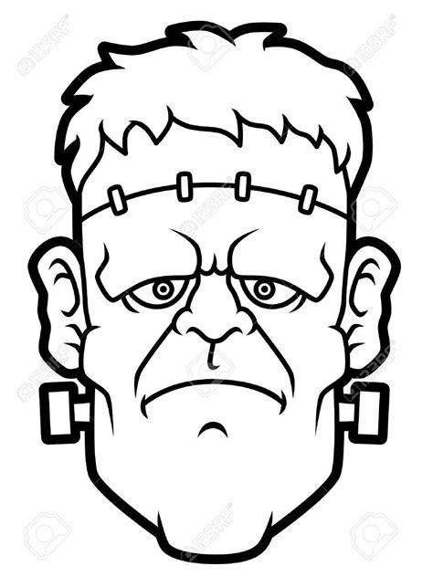 frankenstein coloring pictures|free printable frankenstein faces.